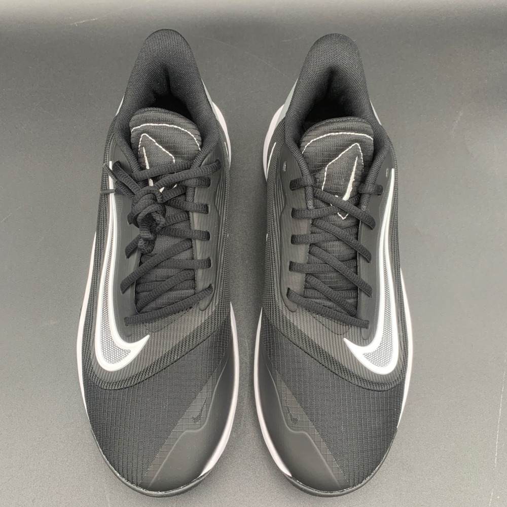 Nike Precision VII Basketball Shoes Black White Iron Grey FN4322-005 Mens 9 - Picture 6 of 8